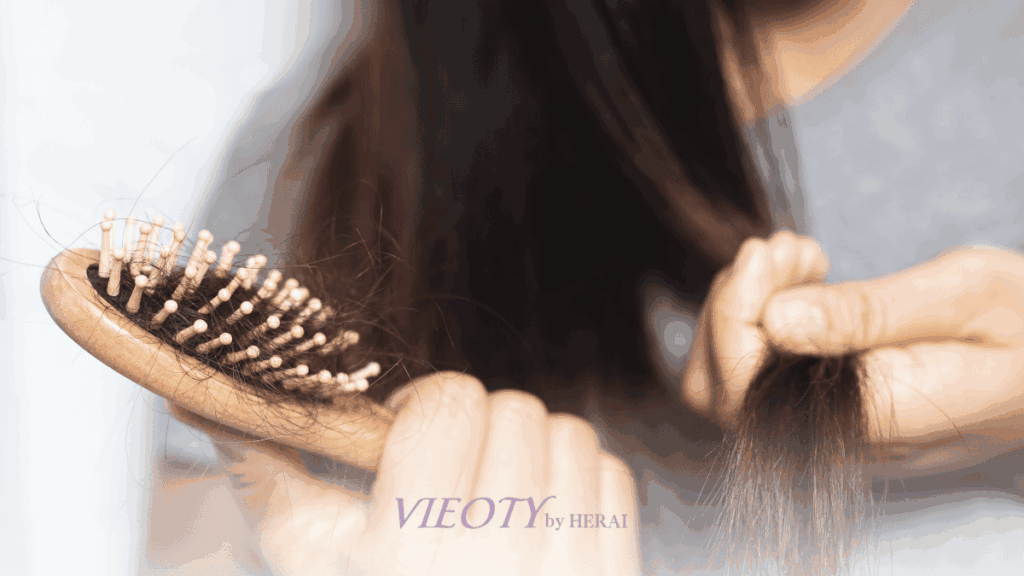 健康で生き生きとした頭皮と髪の毛根ではないイメージ