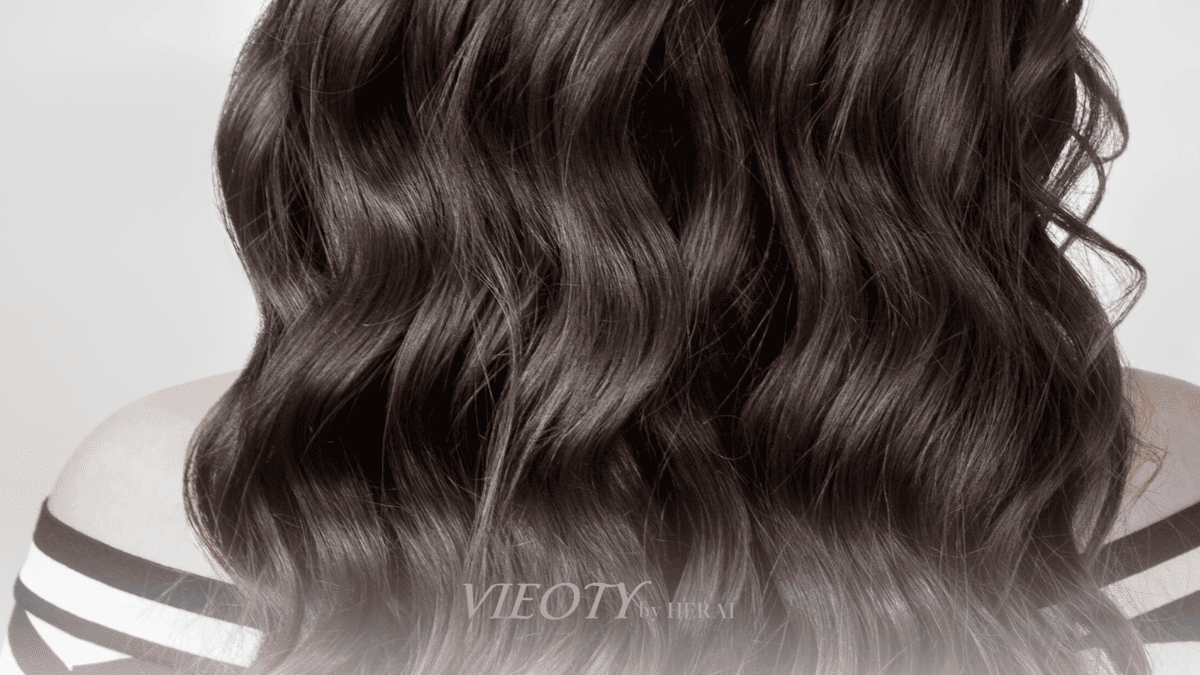 うねり、くせ毛の髪の女性イメージ画