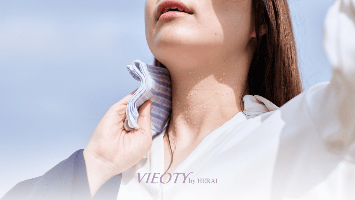 水分と油分が理想的なバランスで保たれていない肌のイメージ