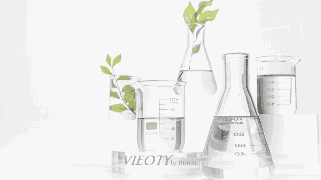 VIEOTYの品質保証を象徴する、高級感のあるラボイメージ