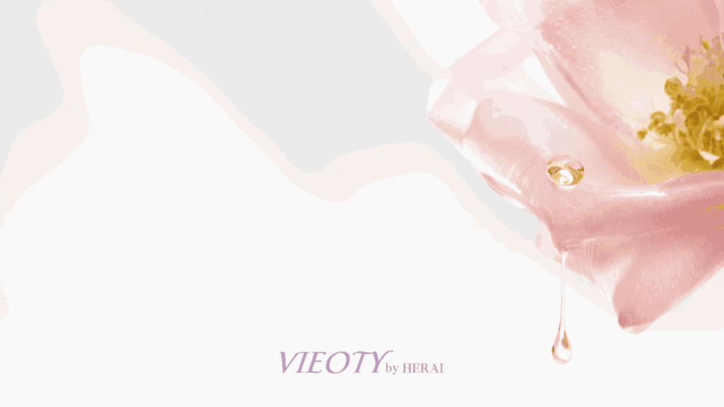 VIEOTYクリームに、輝く一滴のルミーナドロップを垂らす瞬間