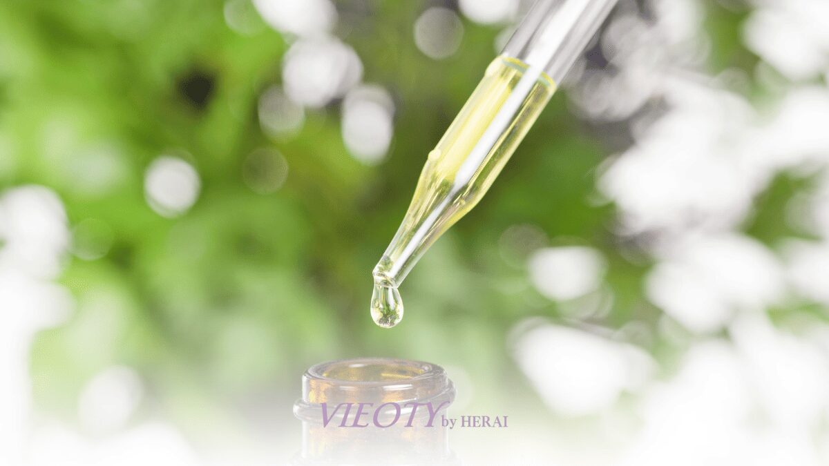 VIEOTY製品の精油のこだわりや品質、立ち上る香りのイメージ