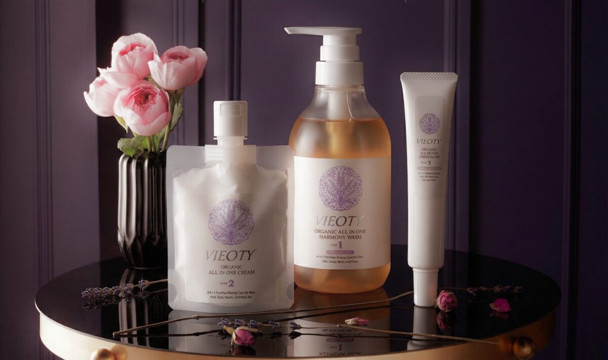 VIEOTYの統合美容学*とQOL*への思想を結実させた3ステップ製品。